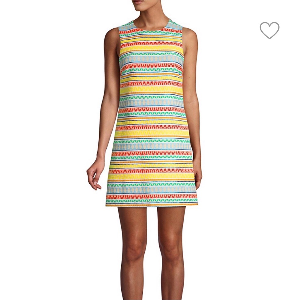 Nwt Alice + Olivia Stripe Shift Dress
